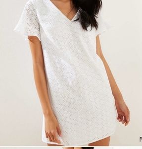 Eyelet Flutter LOFT Dress